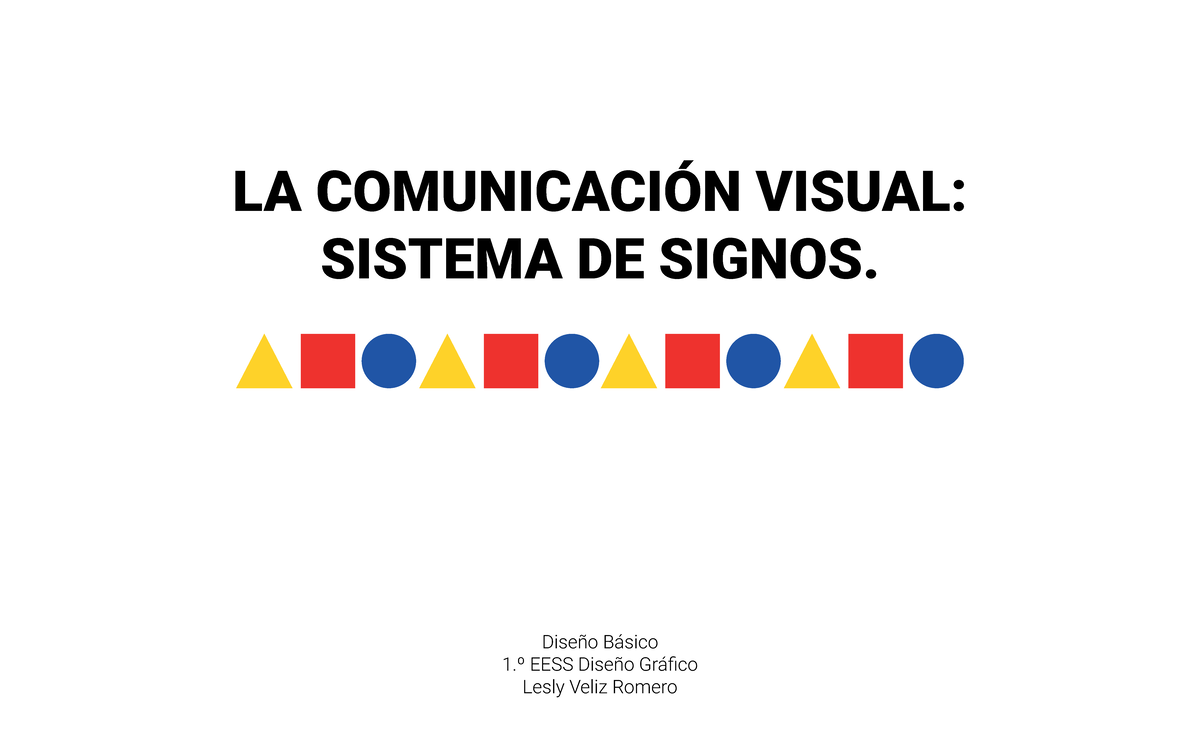Sistemas de signos - Señalética - LA COMUNICACIÓN VISUAL: SISTEMA DE