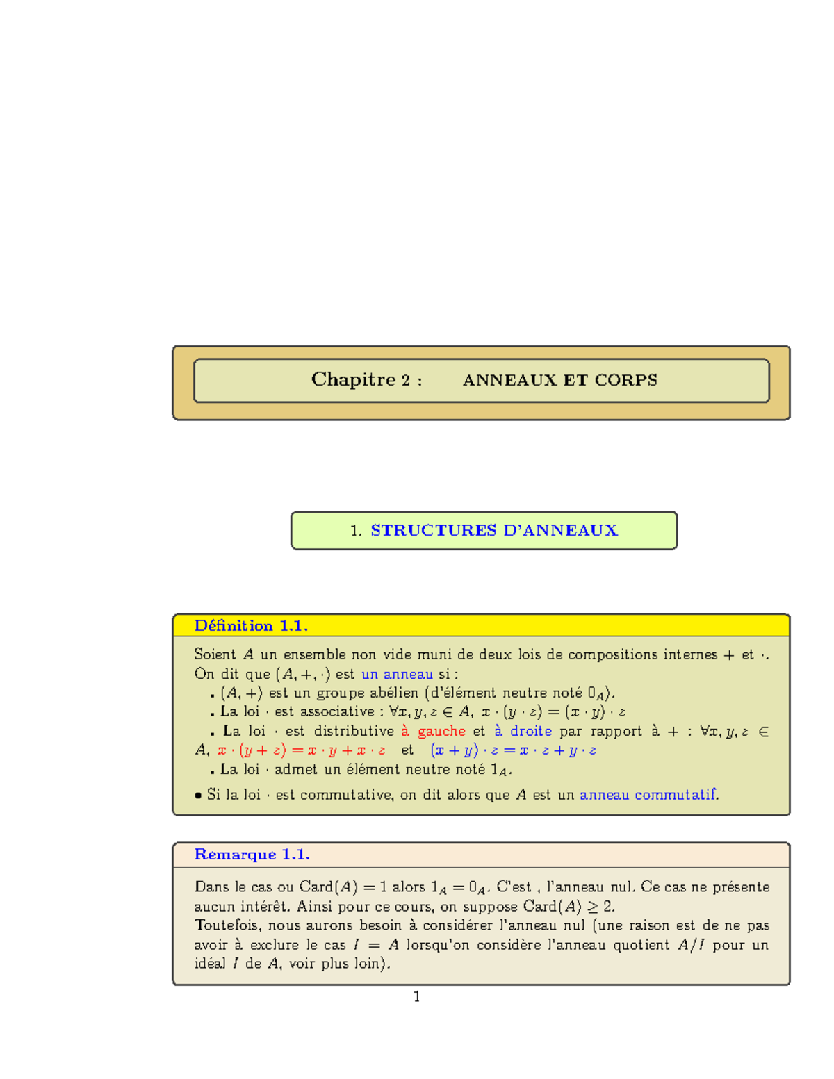 Algèbre 2 - anneaux et corps - Université Cadi Ayyad Année ...