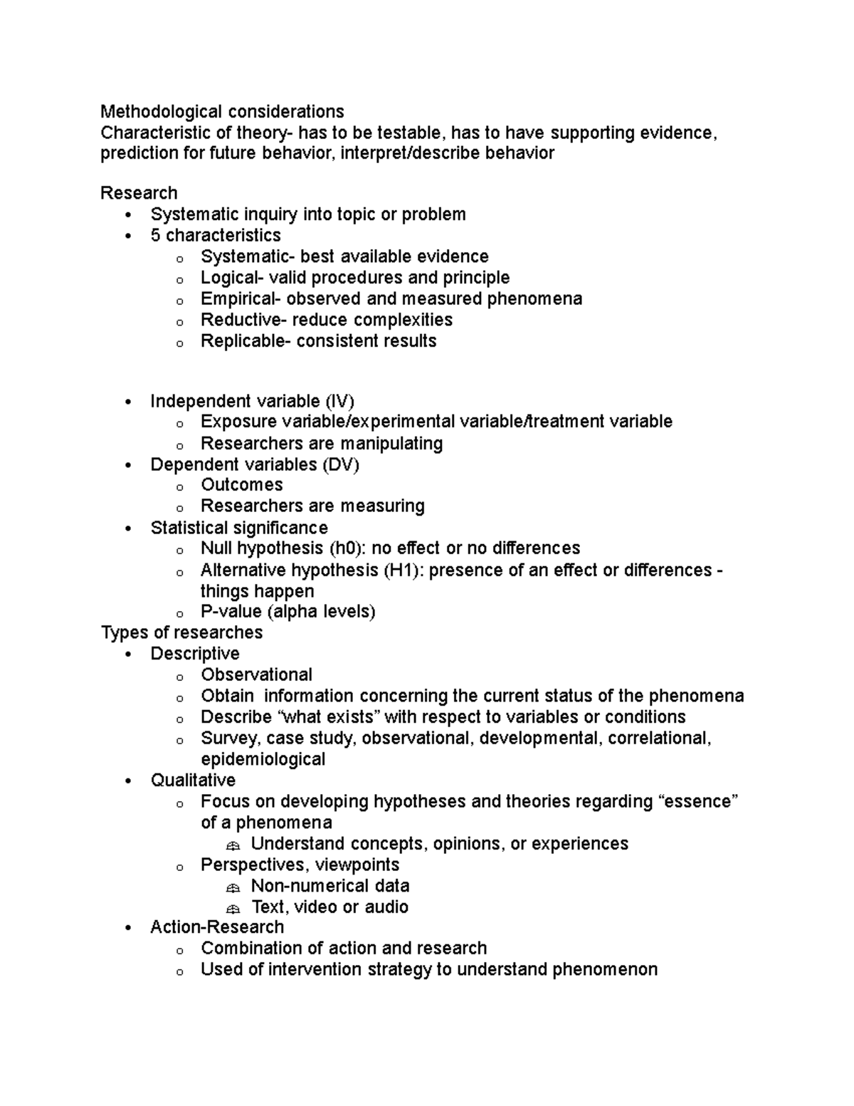 Motor learning ch 12:13 - Methodological considerations Characteristic ...