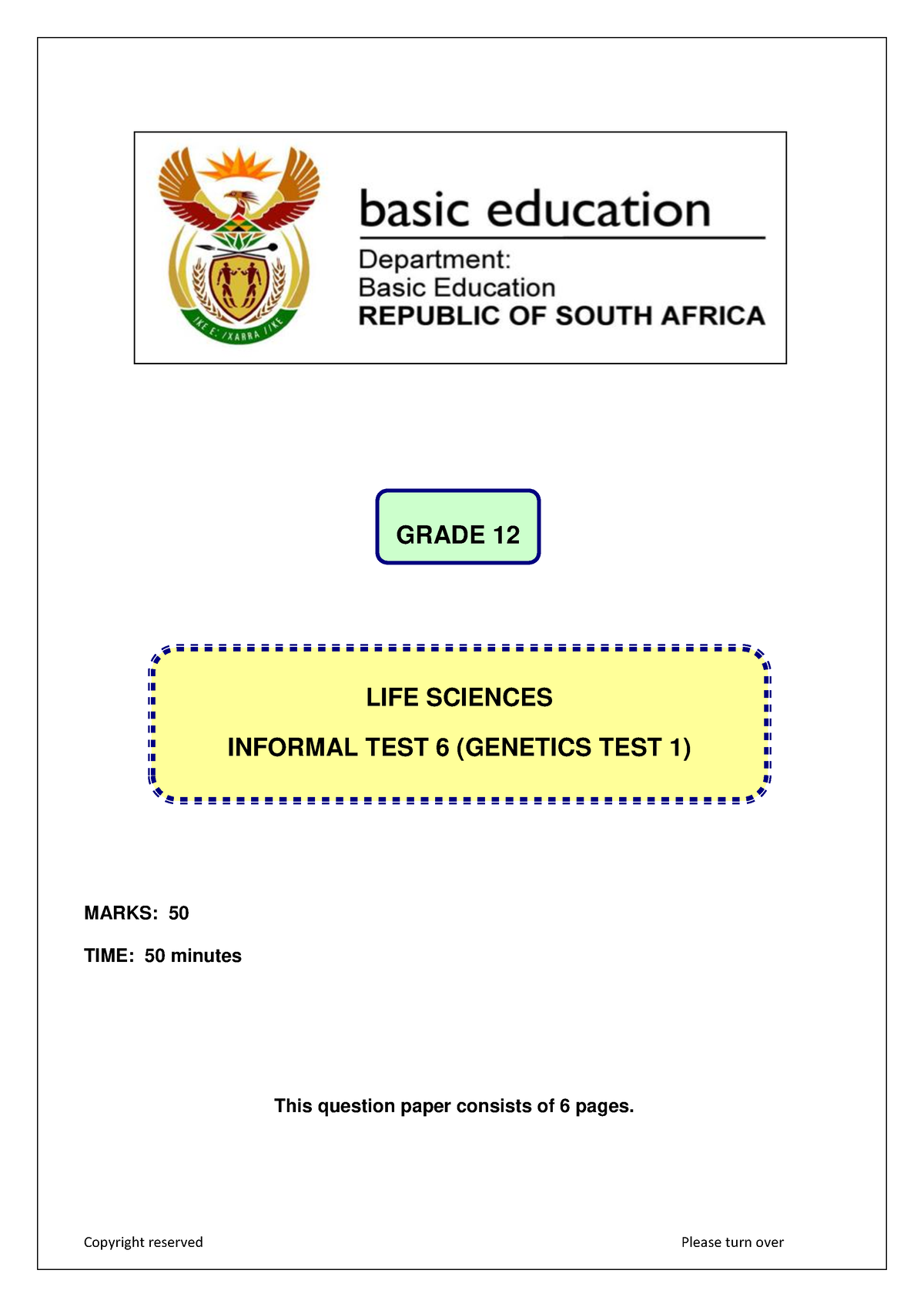 term paper for genetics