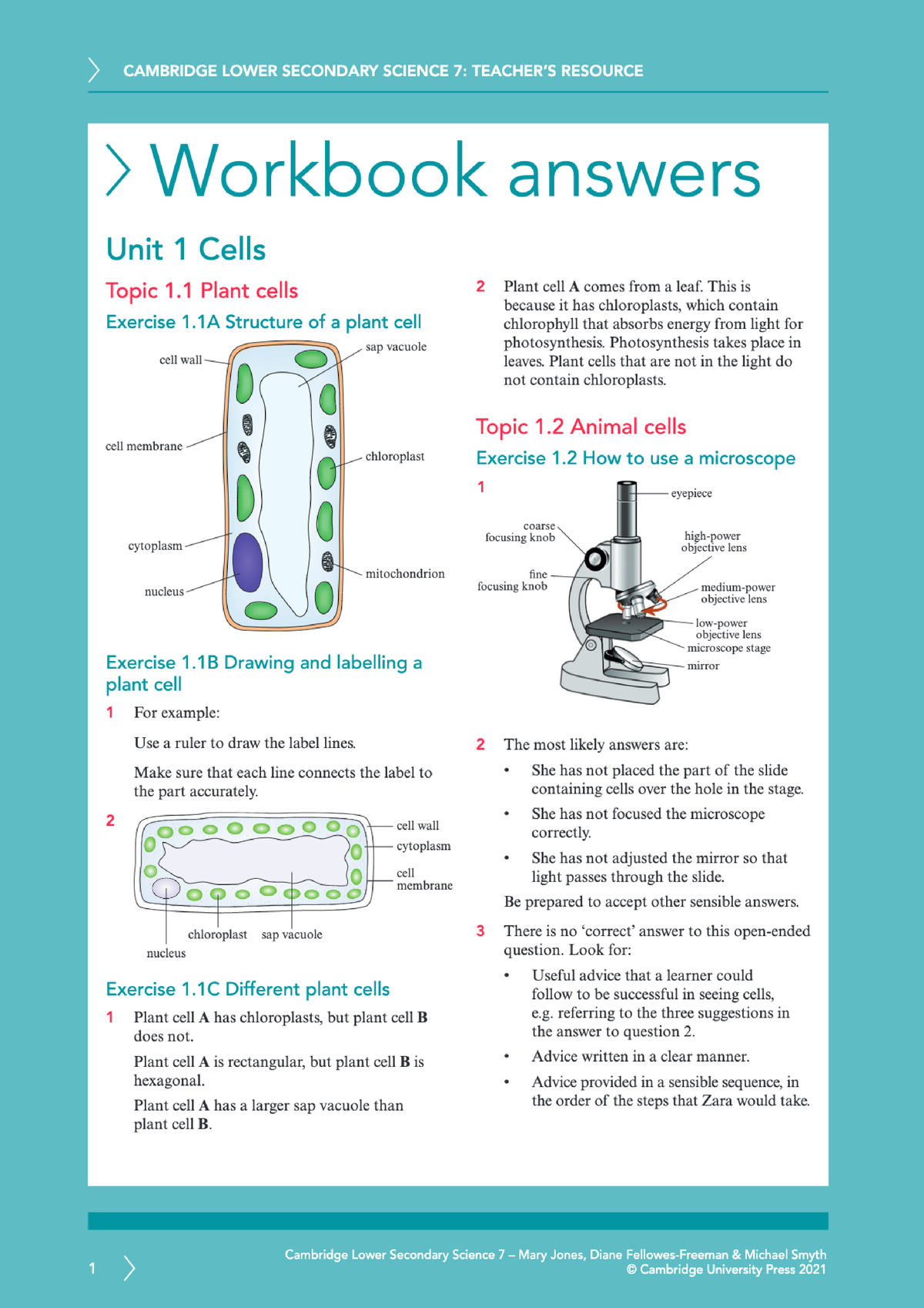 Lower Secondary Science 7 workbook answers - Studocu