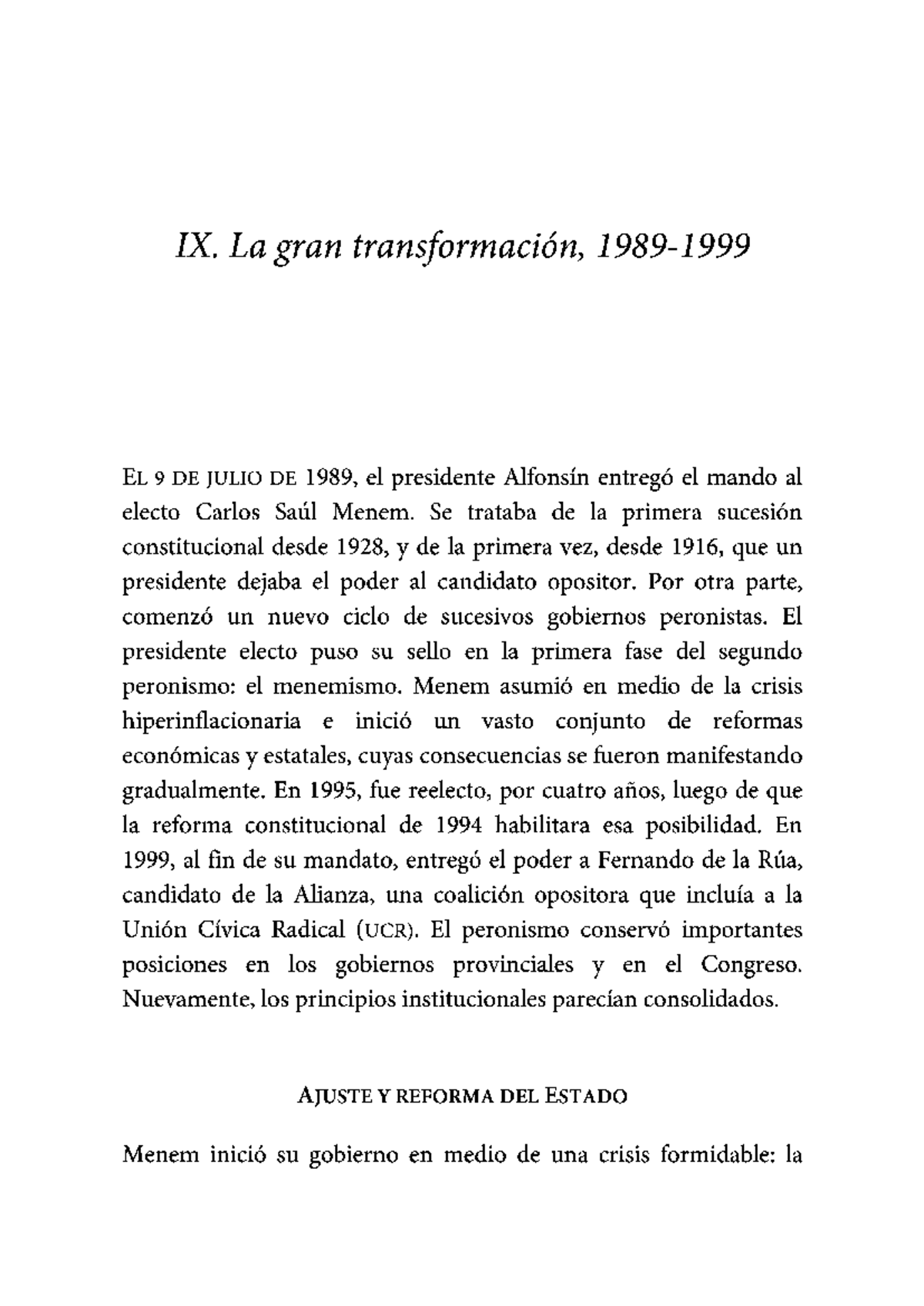 IX La gran transformación, 1989-1999 - cbc Icse - Studocu