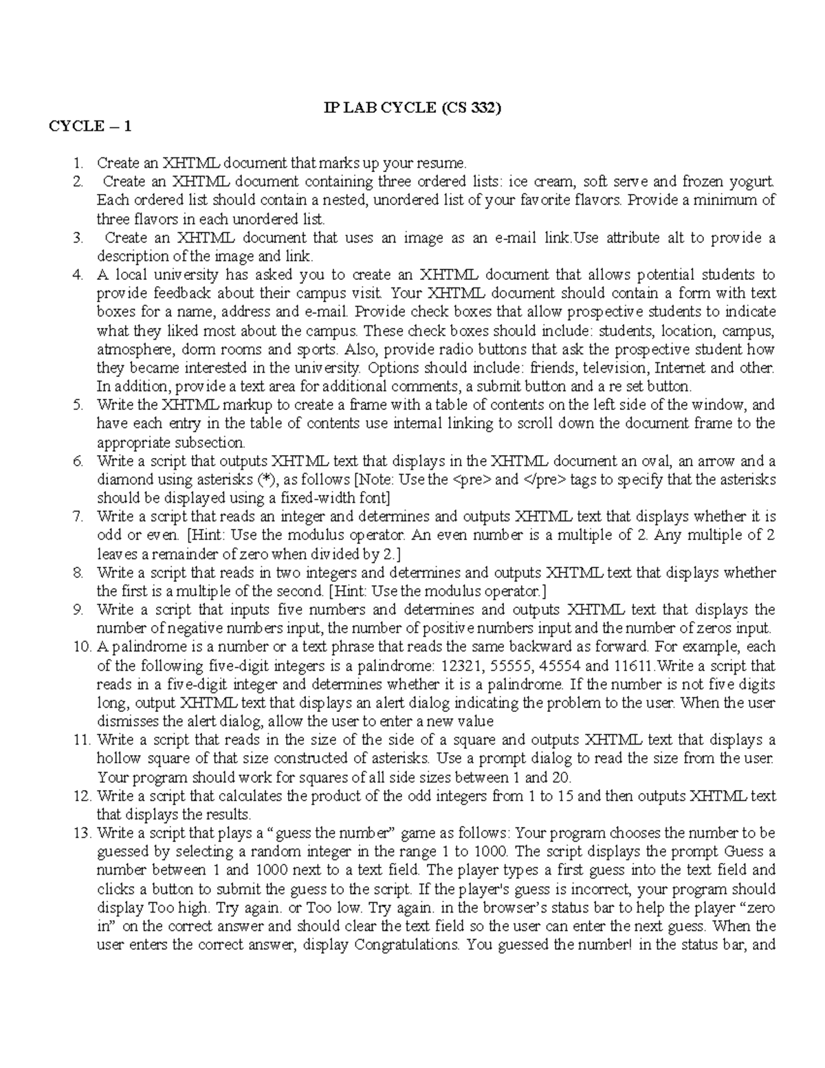 Ip lab 2010 cComputer Network - TU - Studocu