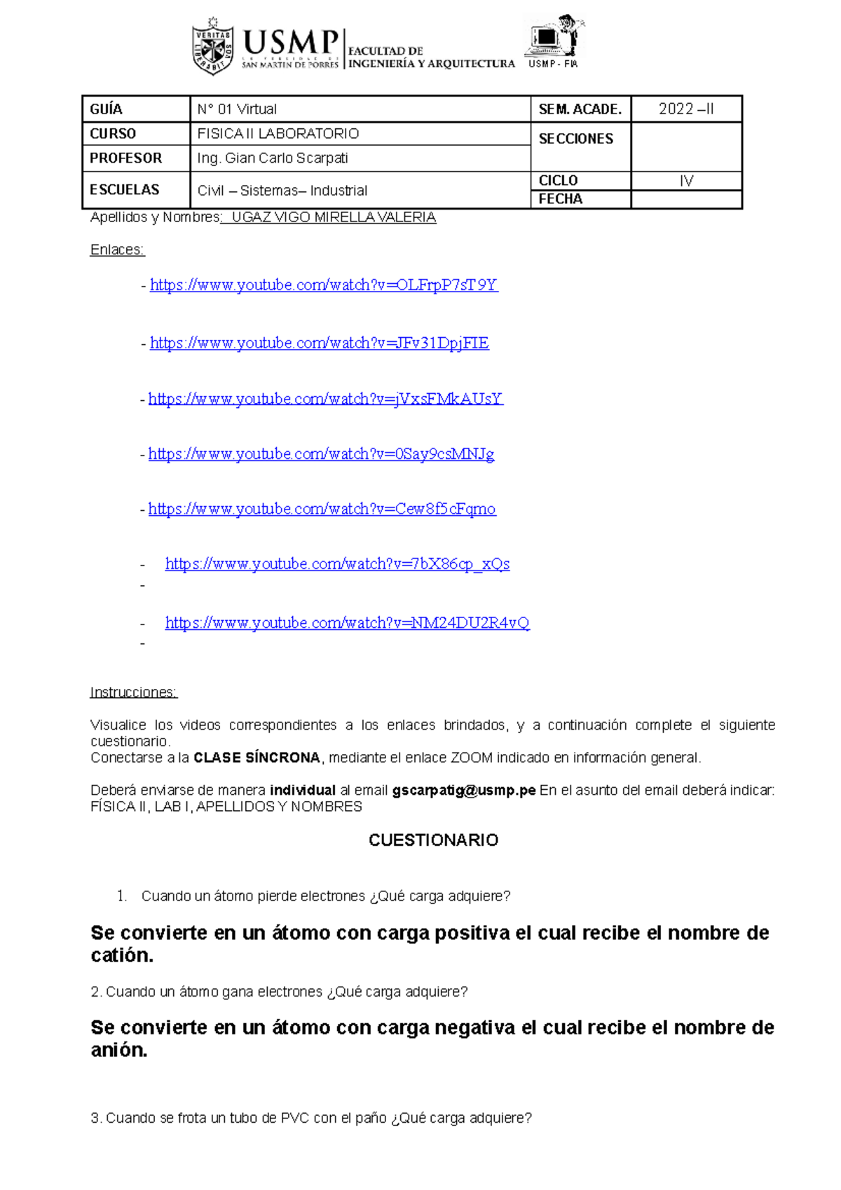 LAB 1 F II Virtual BENAVIDES HERNANDEZ LABORATORIO Apellidos y
