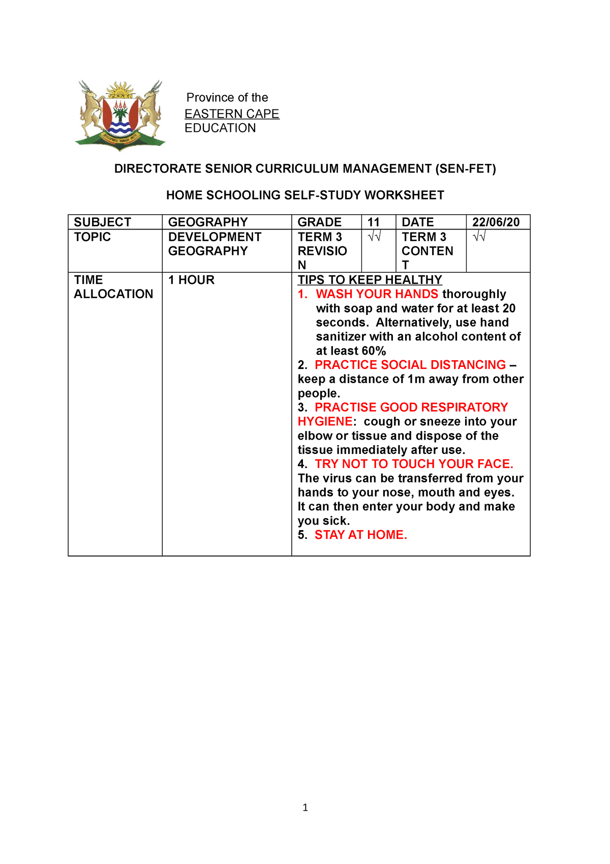 grade 11 geography research project 2023 pdf