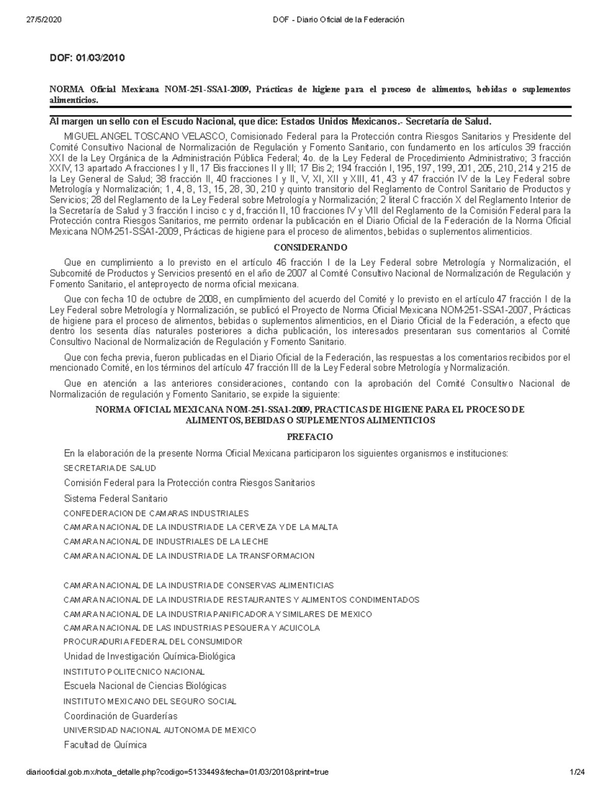 nom-251-ssai-2009-01-norma-251-dof-01-03-norma-oficial-mexicana