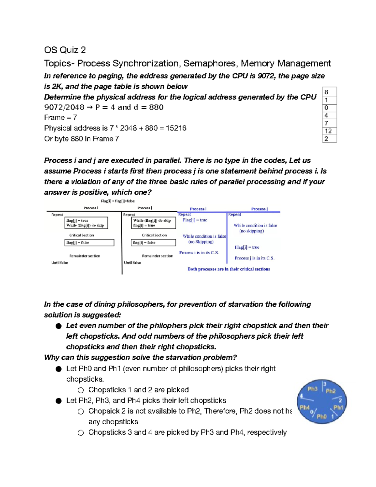 Quiz 2 - Introduction To Operating Systems - CSCI 3341 - Dr. Hashimi ...