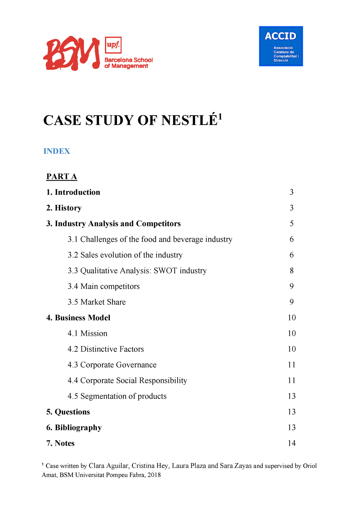 nestle investment thesis