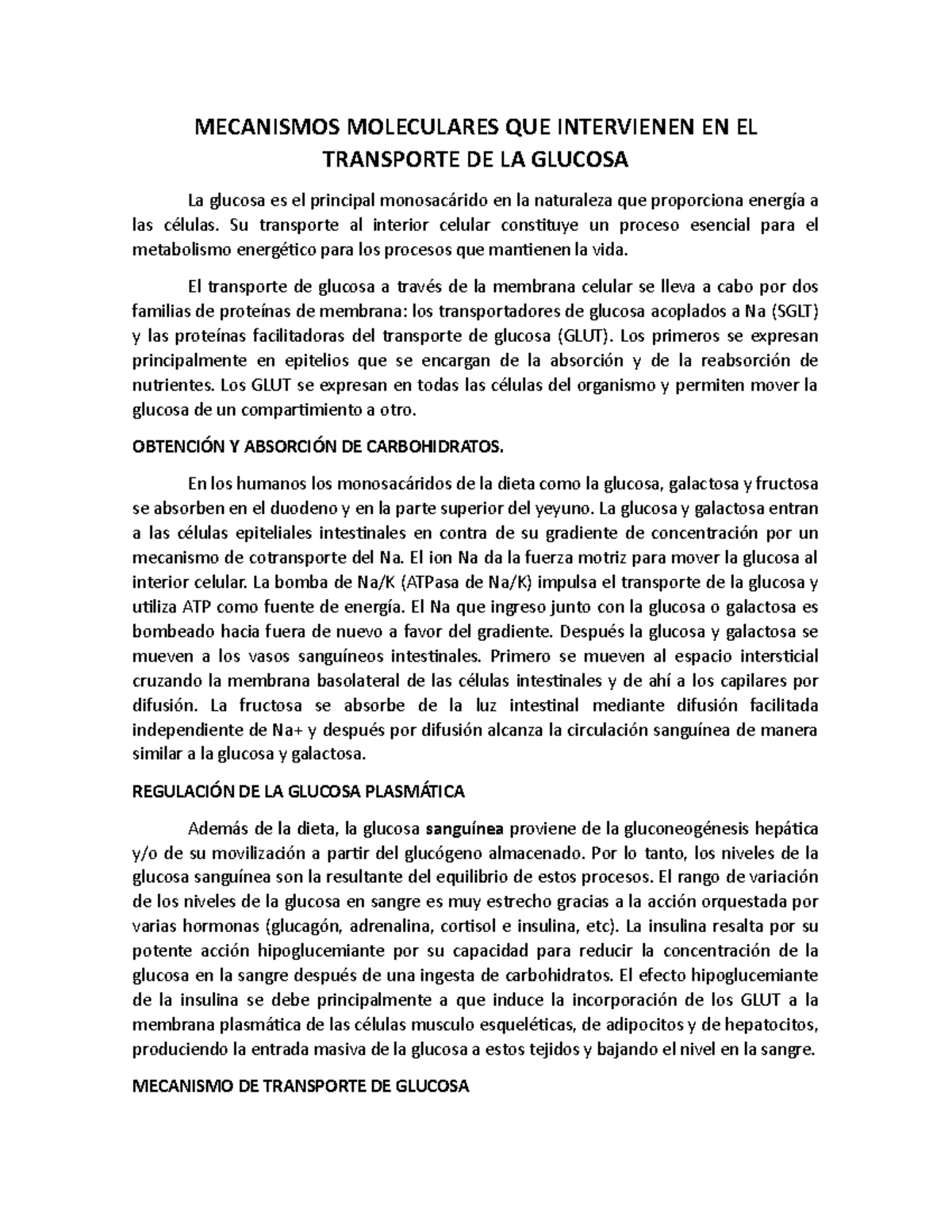 carbohidratos en el plexo delgado