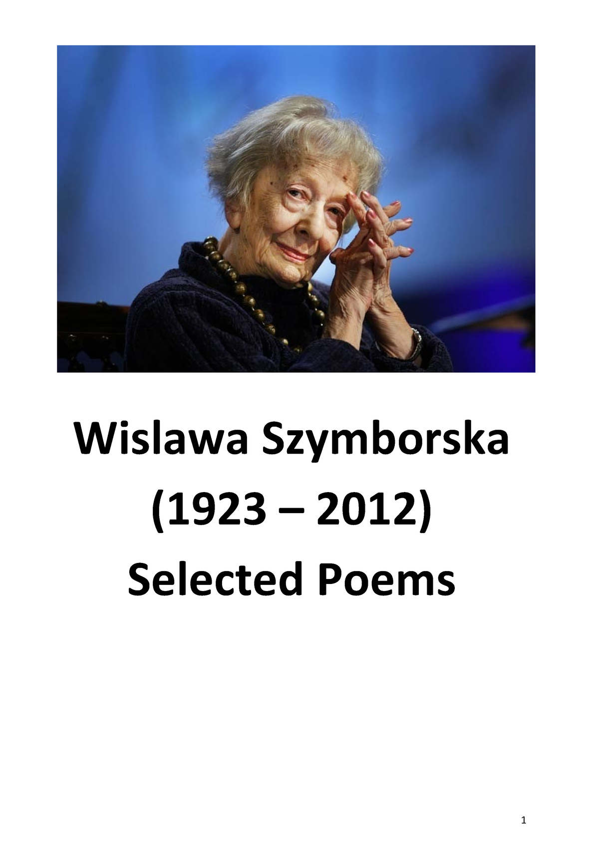 BOMB Magazine  Wislawa Szymborska's How to Start Writing (and When…