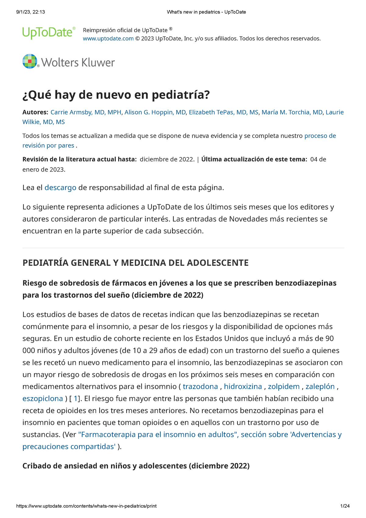 what-s-new-in-pediatrics-reimpresi-n-oficial-de-uptodate-uptodate