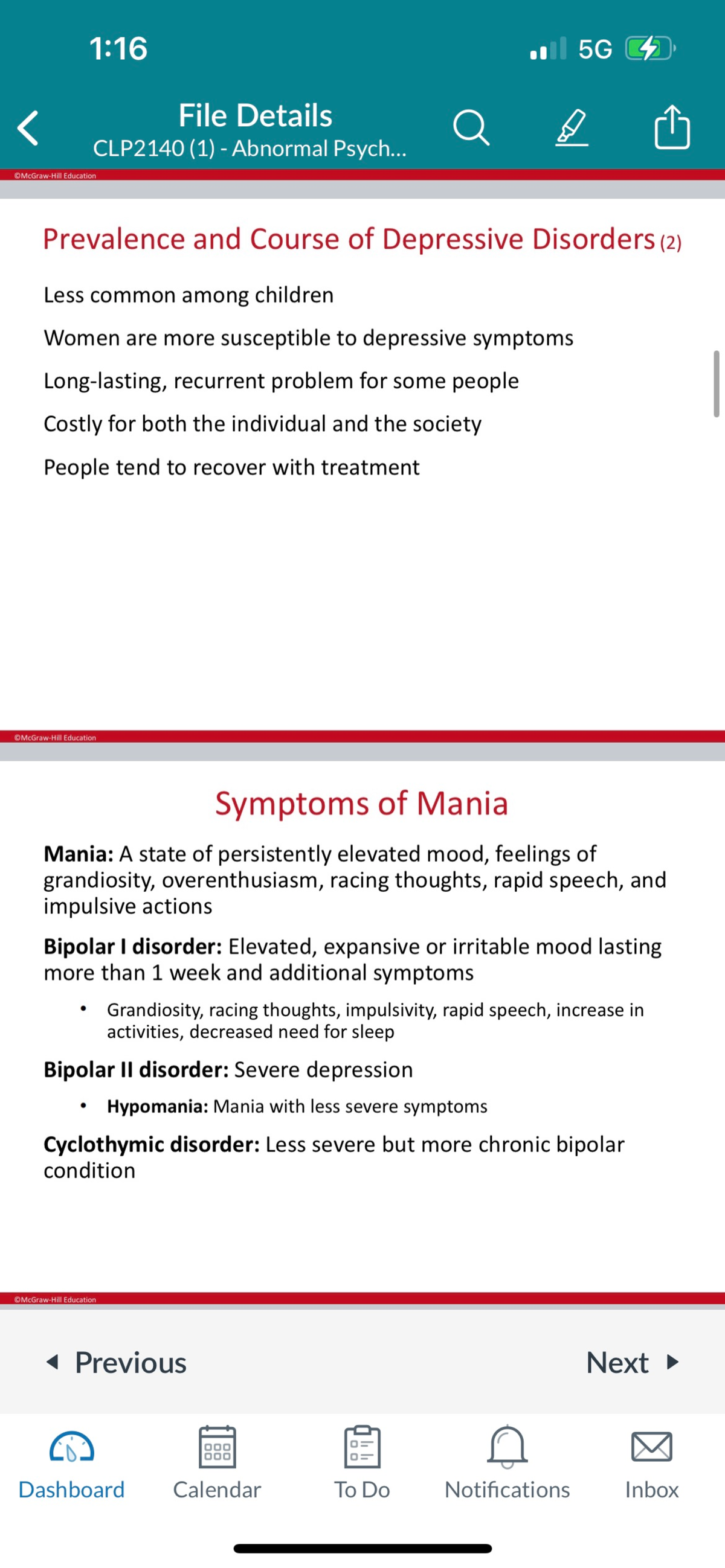 Chapter 7 Psych Notes - 1:16 R File Details CLP2140 (1) Abnormal Psych ...