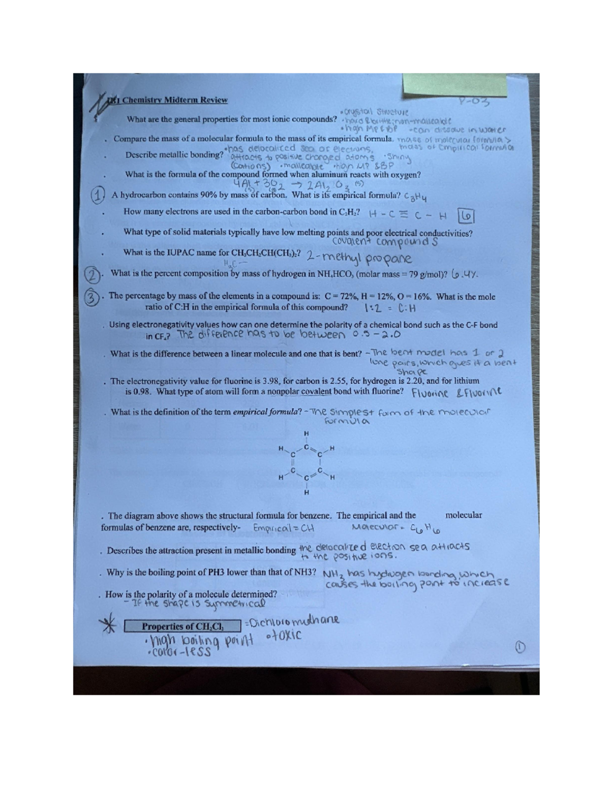 Chem Midterm -1 - Studocu