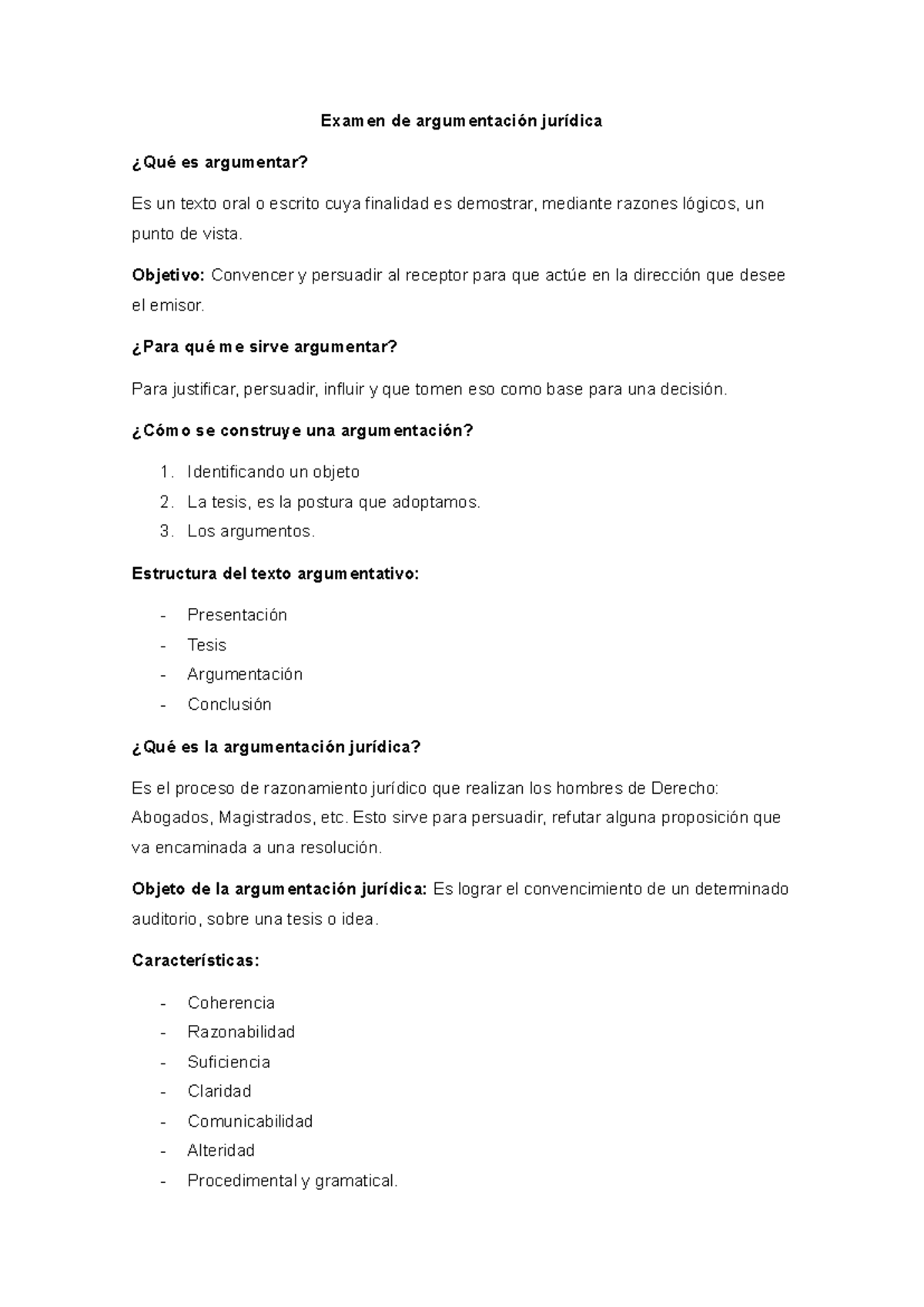 Examen De Argumentación Jurídica - Examen De Argumentación Jurídica ...