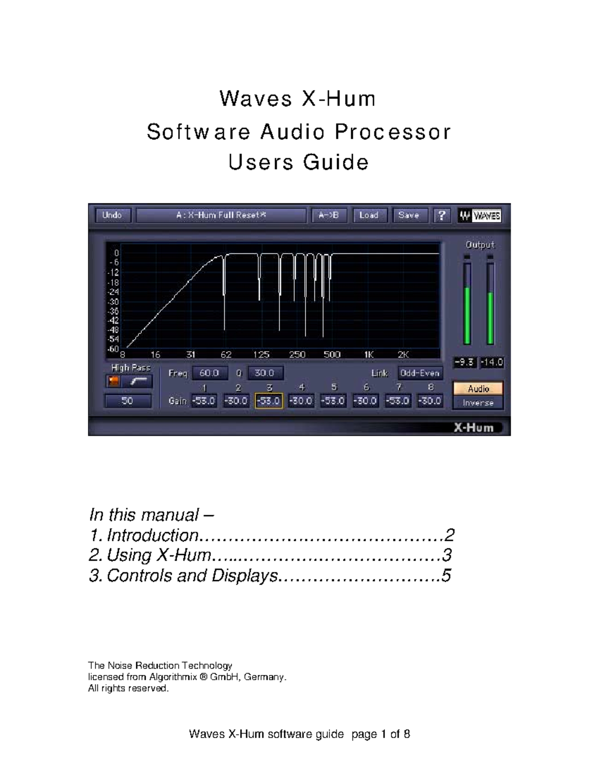 X-Hum - eqwverveqfvefv - Wave s X -H um Soft w a re Audio Proc e ssor U ...