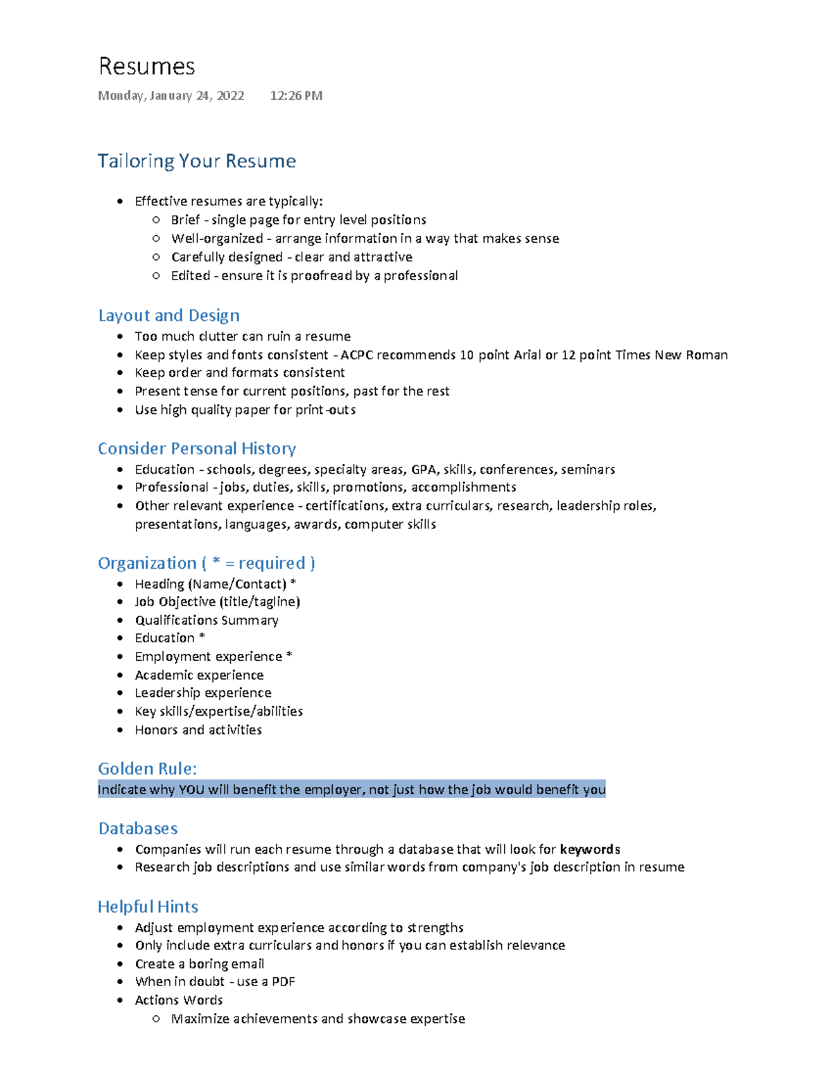 Resume Building Tailoring Your - Thumb 1200 1553 