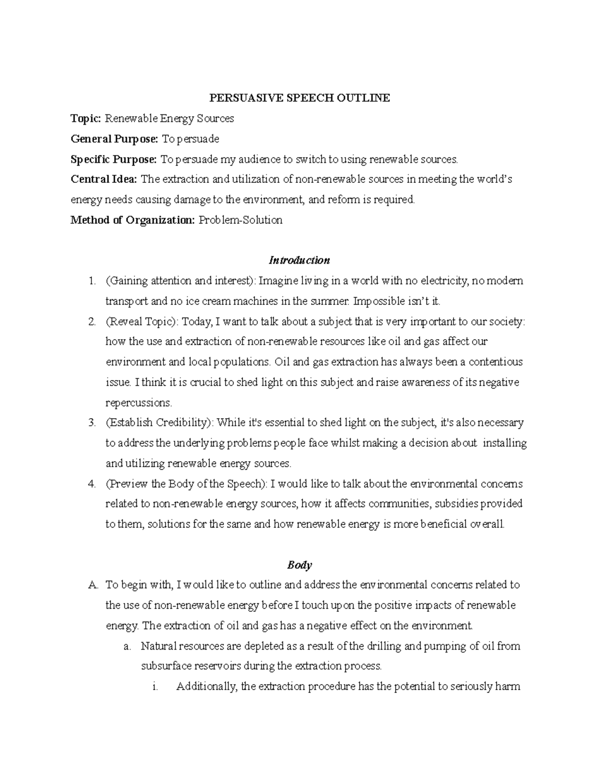 persuasive speech topics on renewable energy