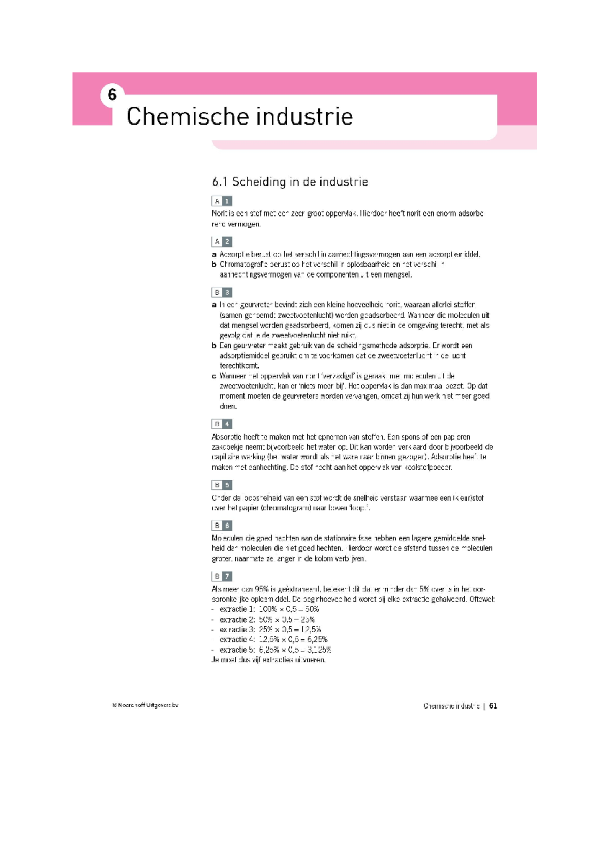 Chemie Overal 3 Vwo Hoofdstuk 6 Antwoorden - Scheikunde - Studeersnel