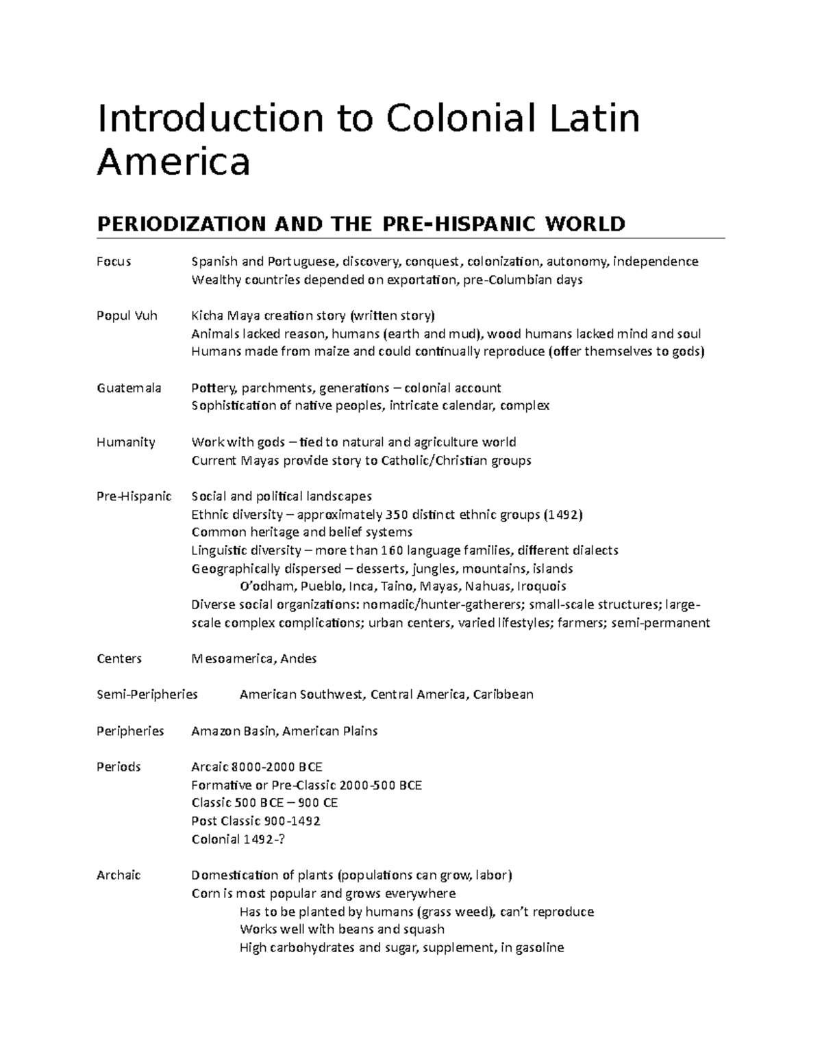 colonial latin america research paper topics