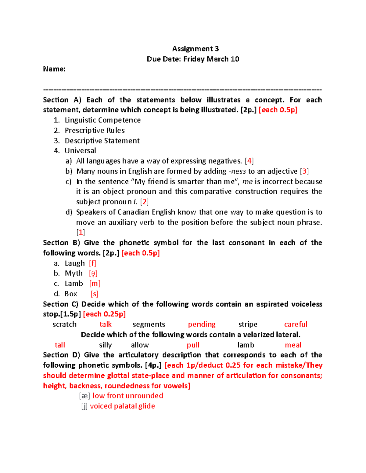 assignment applications 3 2a answer key