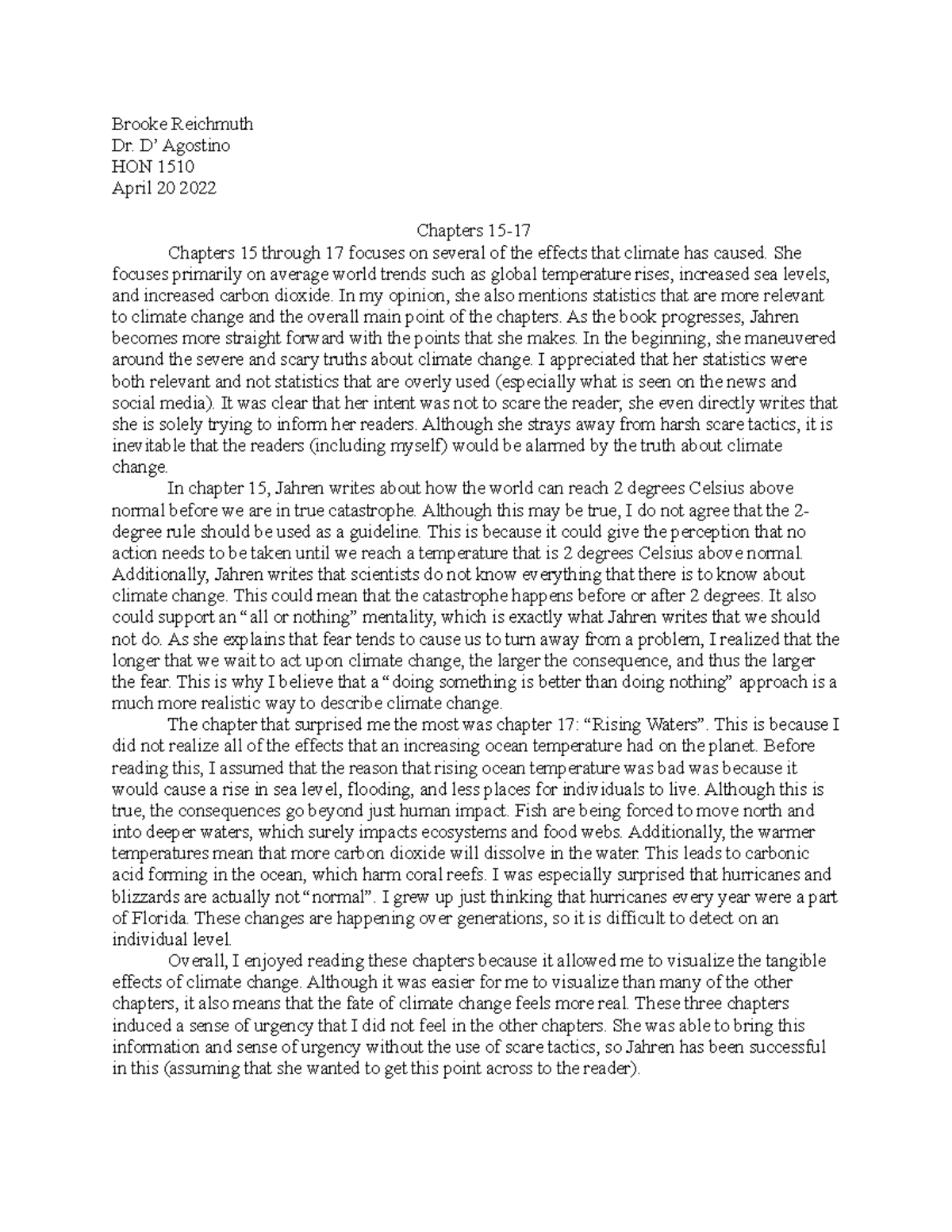 1517 chapters 1517 summary and notes from the book the story of more by hope jahren