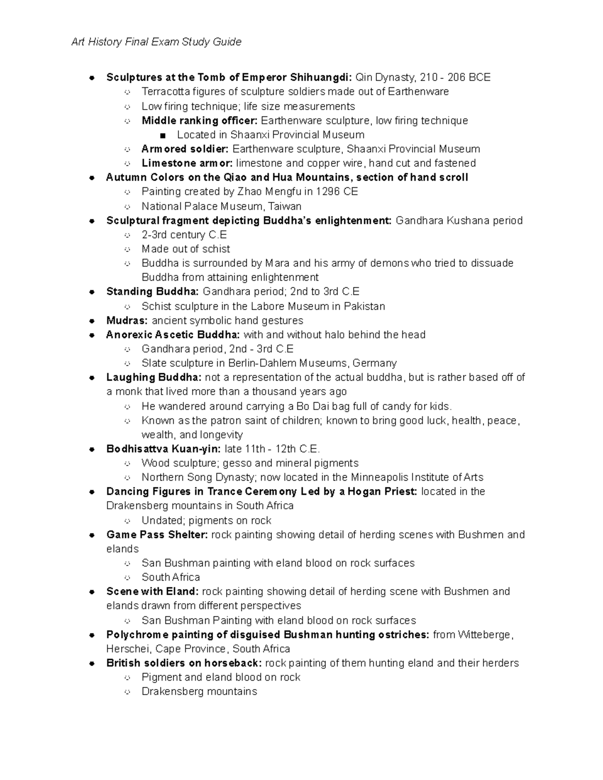 Art History Final Exam Study Guide Known as the patron saint of