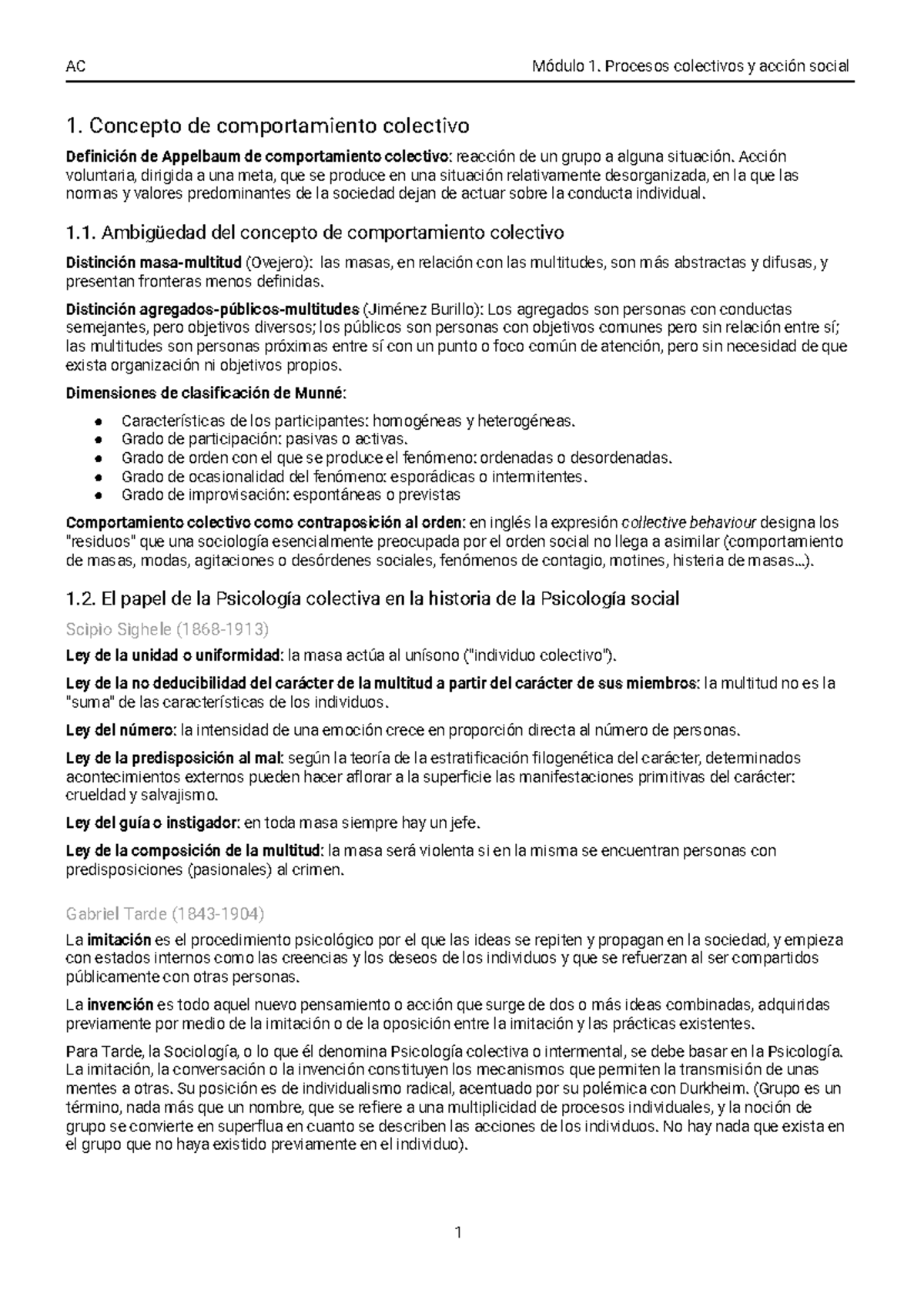 Acción Colectiva EsquemaResumen completo UOC AC Módulo 1. Procesos Acción Colectiva EsquemaResumen completo UOC AC Módulo 1. Procesos