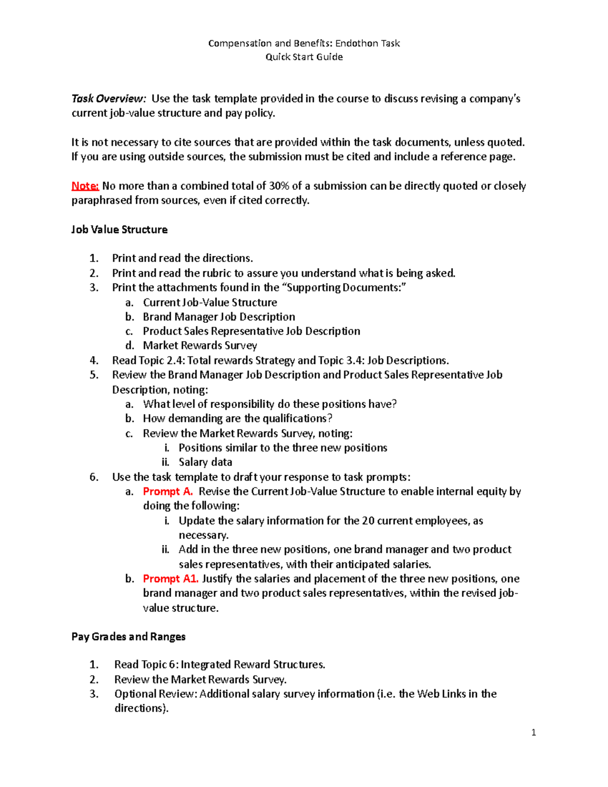 Endothon Quick Start Guide - Quick Start Guide Task Overview: Use the ...