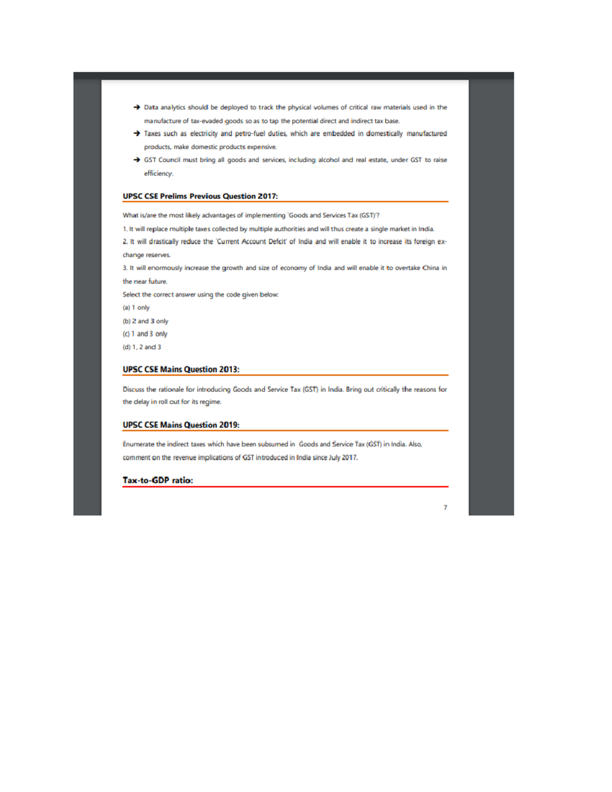 Pdf-7 - economy notes - Central Themes In Indian Economy - Studocu