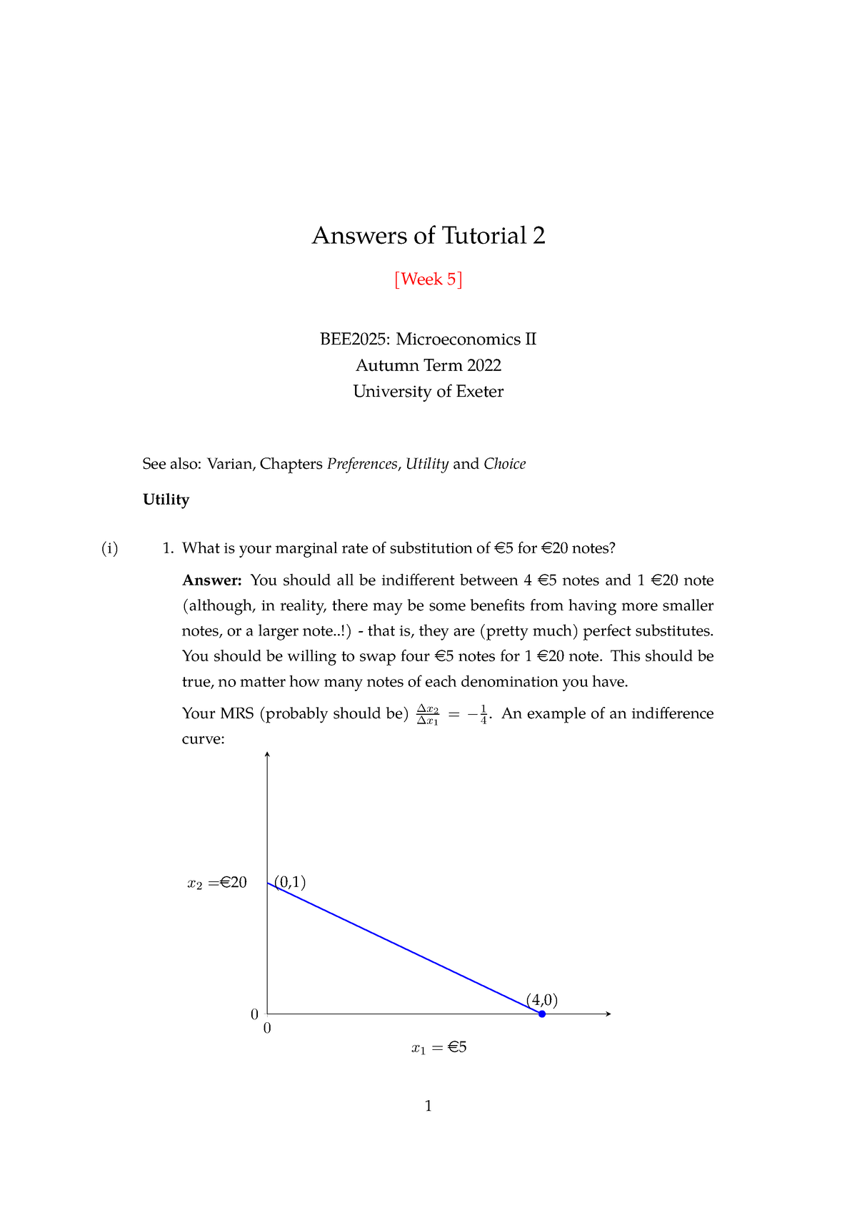 BEE2025 A Tutorial 2 - Answers - Answers Of Tutorial 2 [Week 5] BEE2025 ...