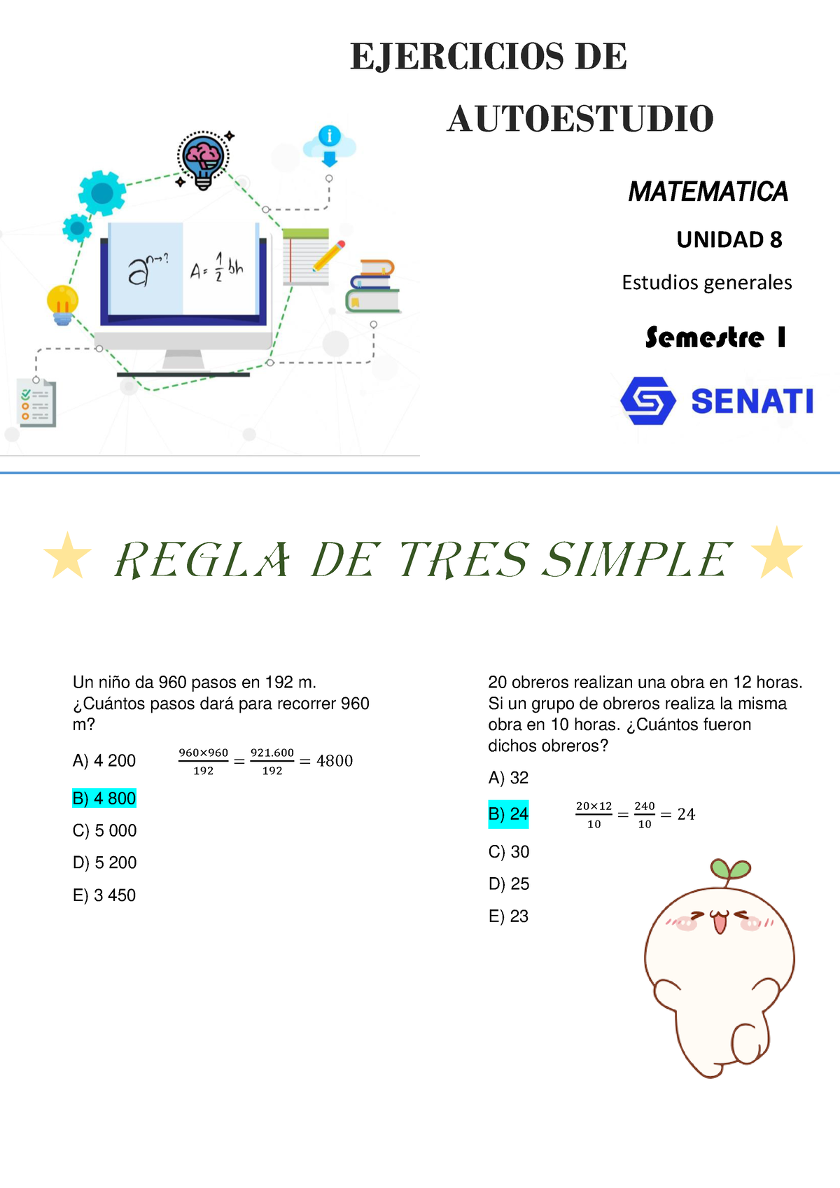 Ejercicios U8 CHL Yuleika - Matematica - EJERCICIOS DE AUTOESTUDIO ...