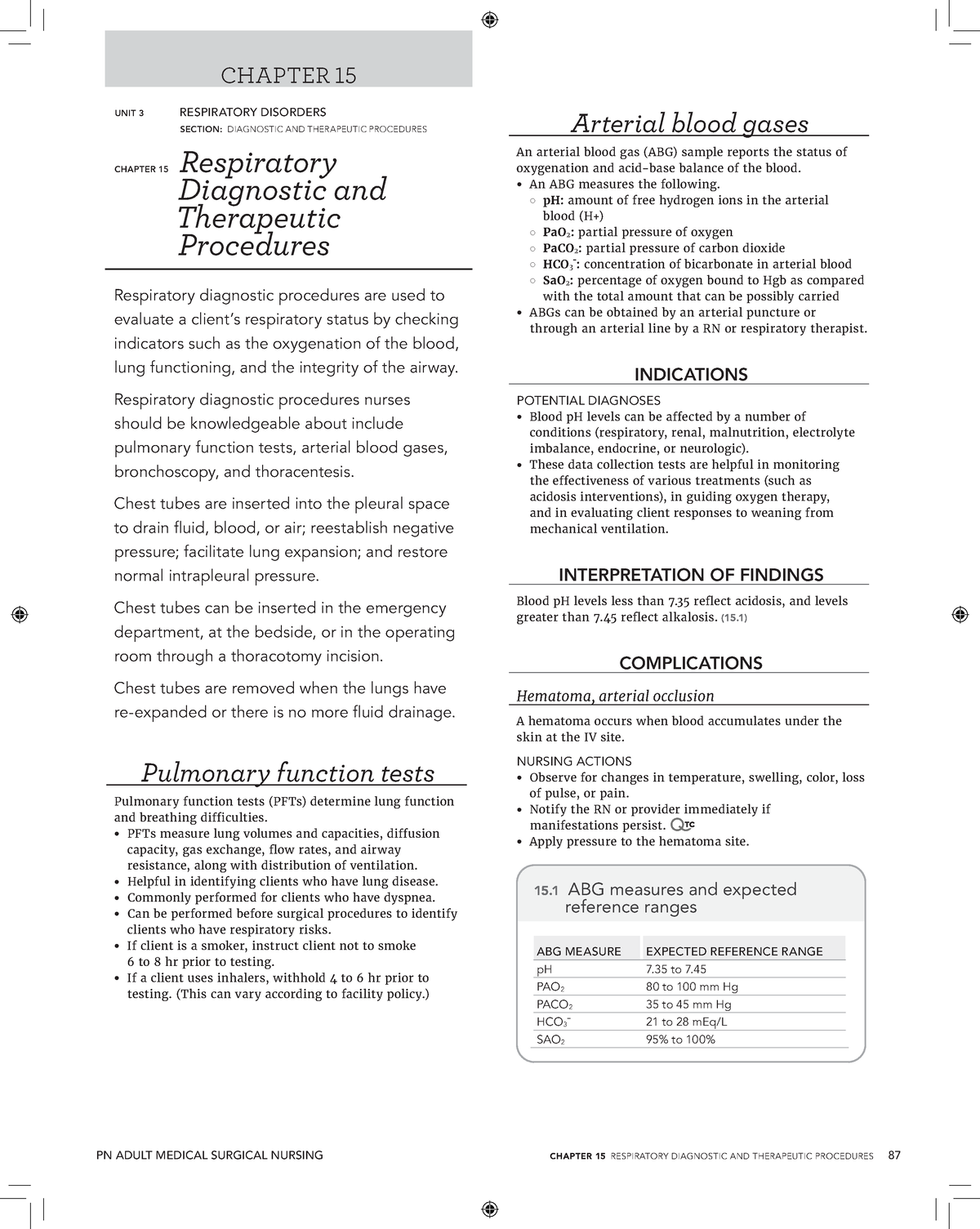 ATI Respiratory - jjjj - PN ADULT MEDICAL SURGICAL NURSING CHAPTER 15 ...