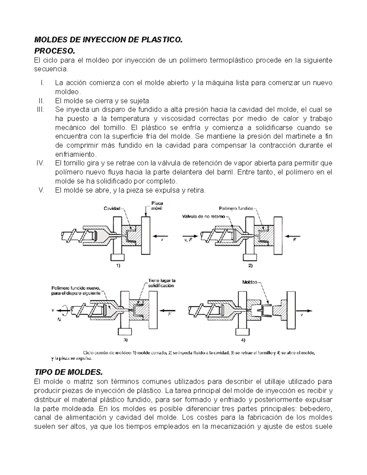 Moldes De Inyección De Plástico, aplicaciones y especificaciones ...