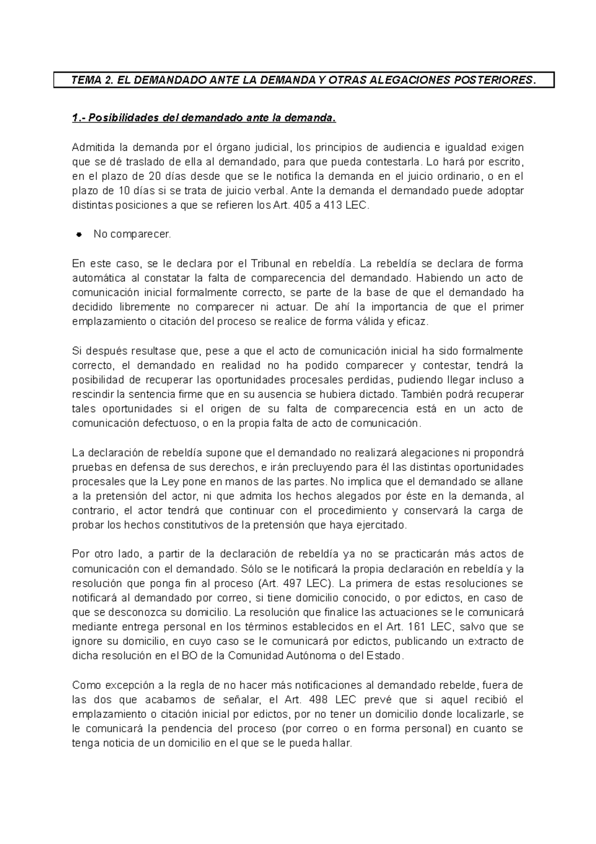 Tema 2 Libro Aspectos Fundamentales De Derecho Procesal Civil - TEMA 2 ...