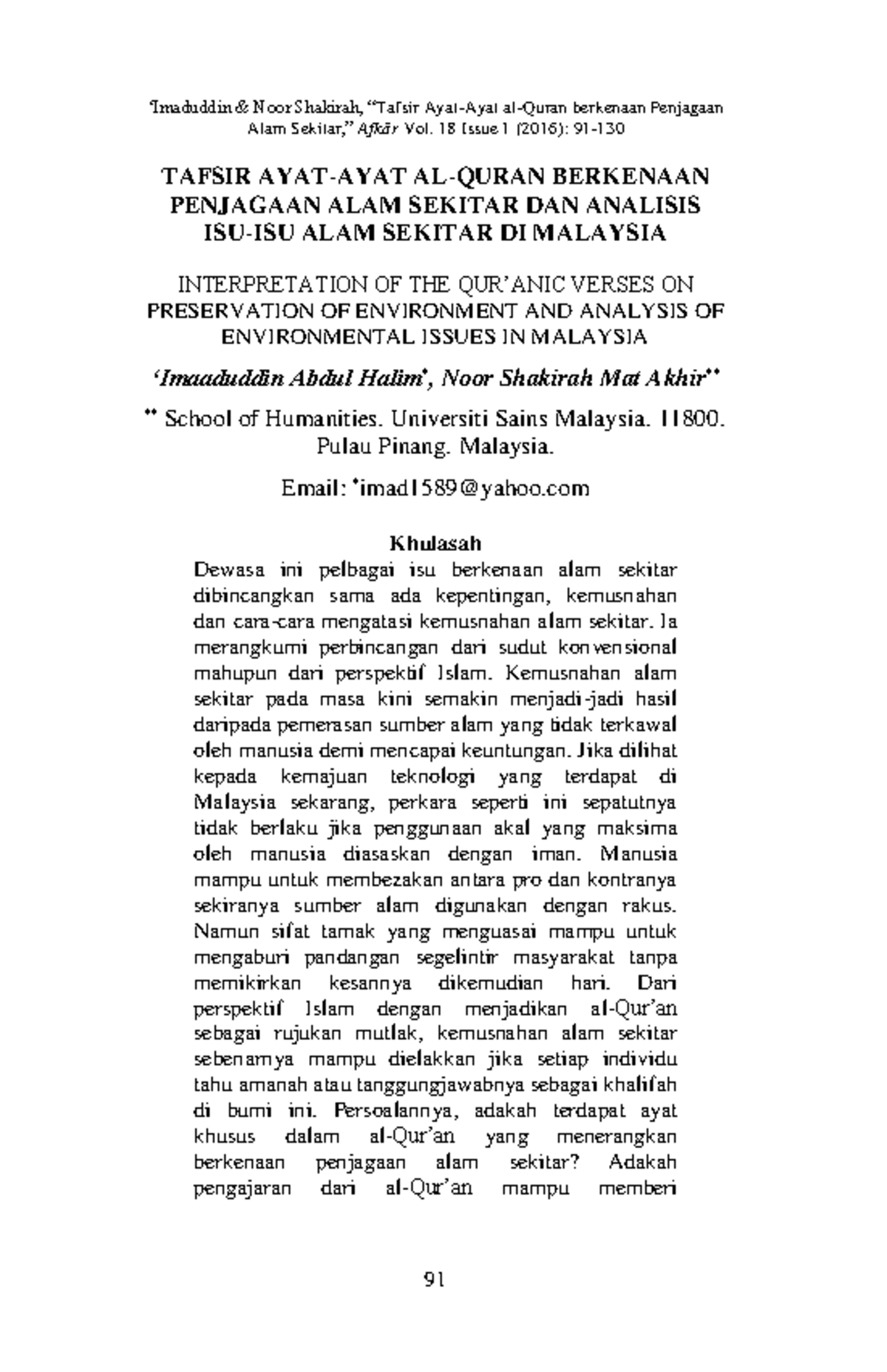 isu alam sekitar di malaysia 2017