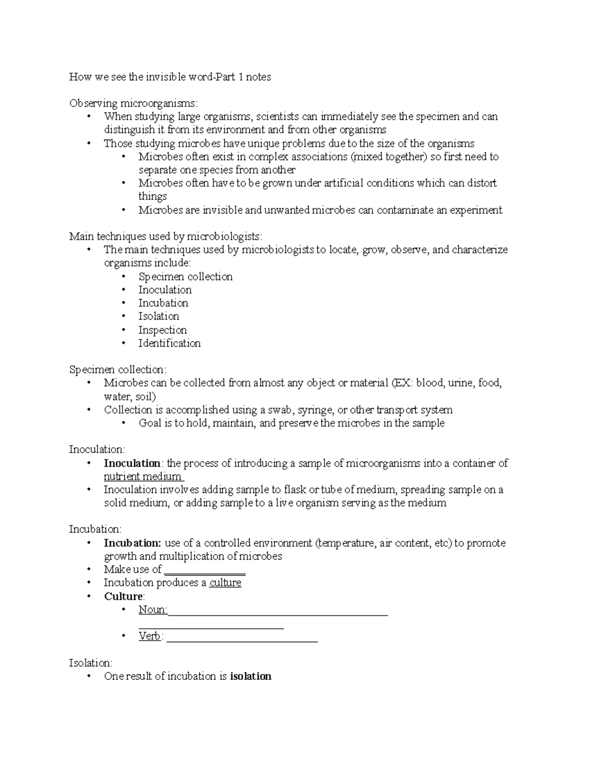 How we see the invisible word notes part 1 - How we see the invisible ...