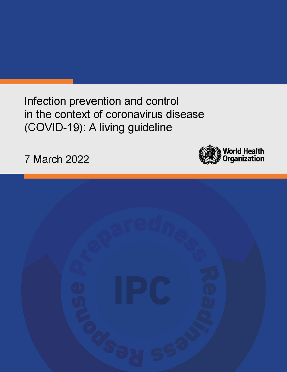 Infection prevention and control in the context of coronavirus disease ...