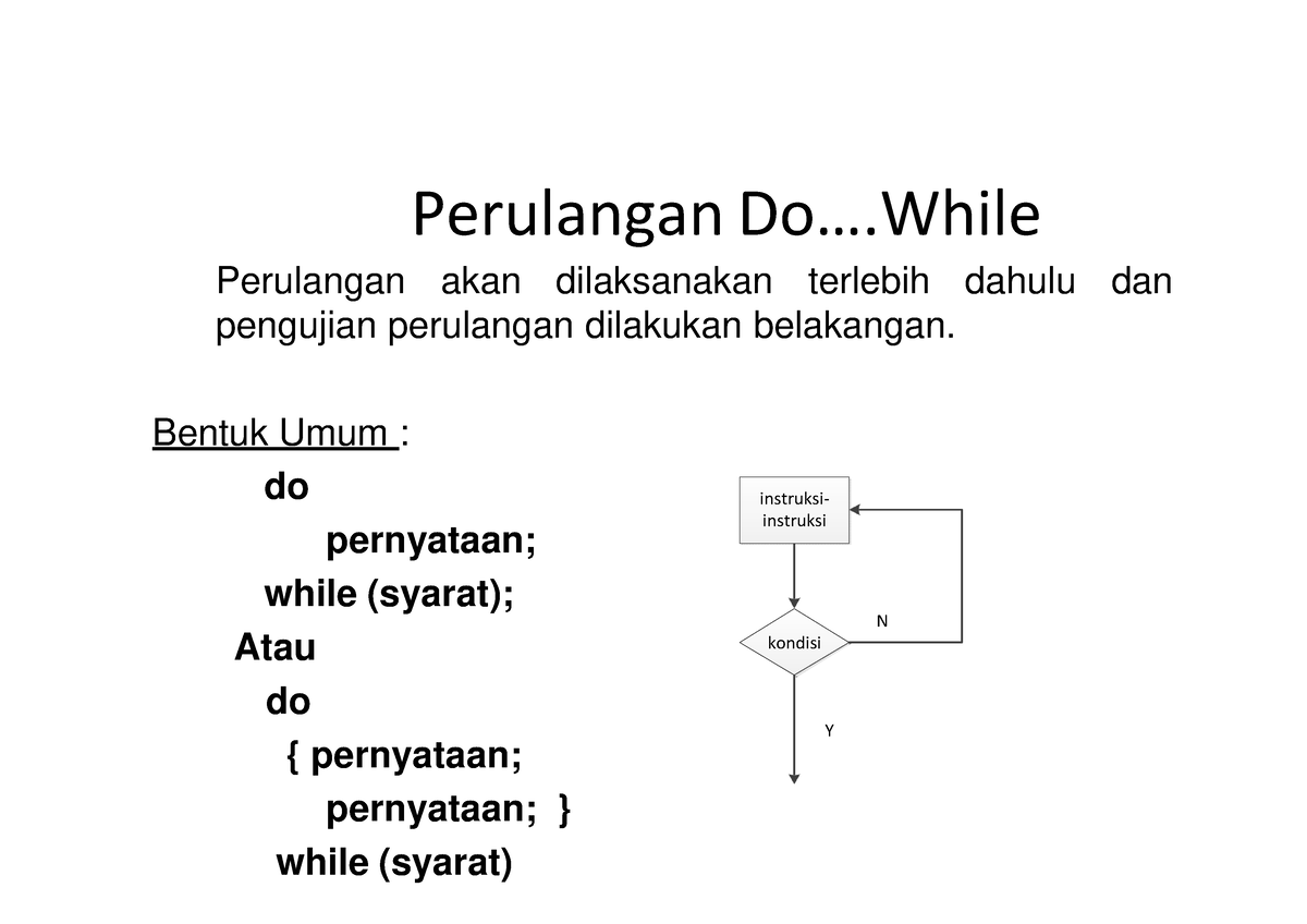 Looping Perulangan Do While Dan Break - Perulangan Do... Perulangan ...