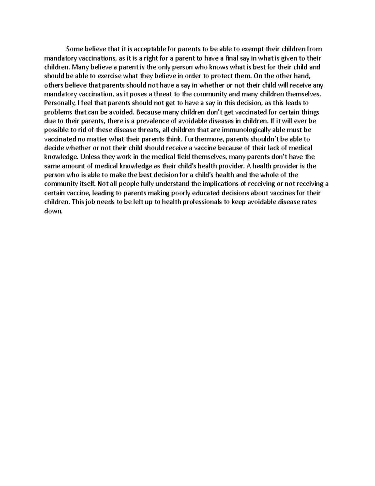 CTA 8a - essay assignment - Some believe that it is acceptable for ...