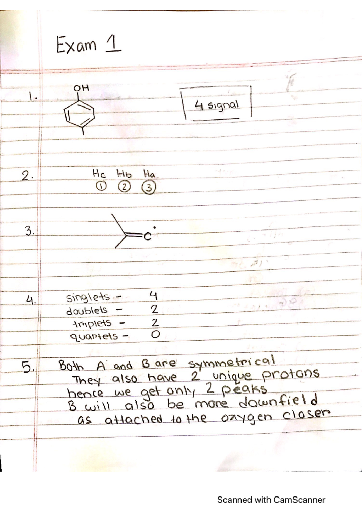 CHEM EXAM 1 Solution - CHEM262 - Studocu