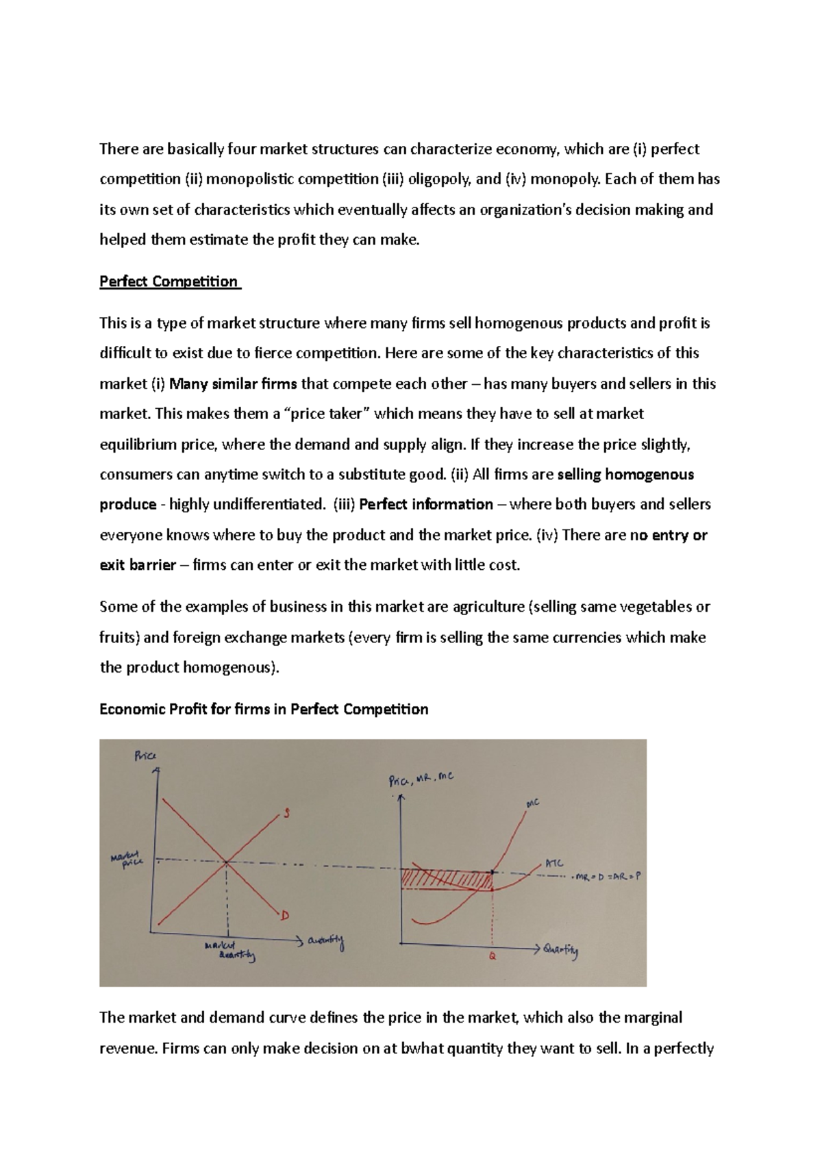 Economcis Four Market Structures - There are basically four market ...