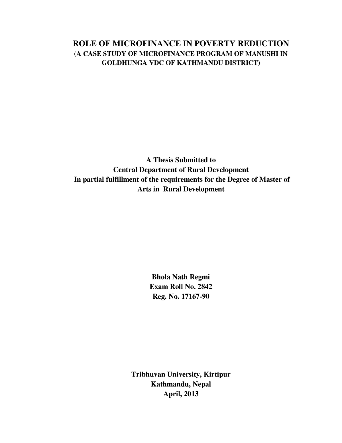 thesis on microfinance and poverty reduction