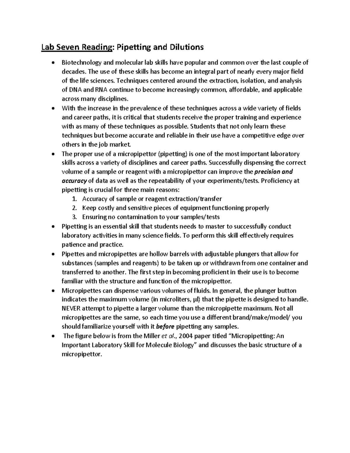 Lab Seven Reading The use of these skills has an integral part