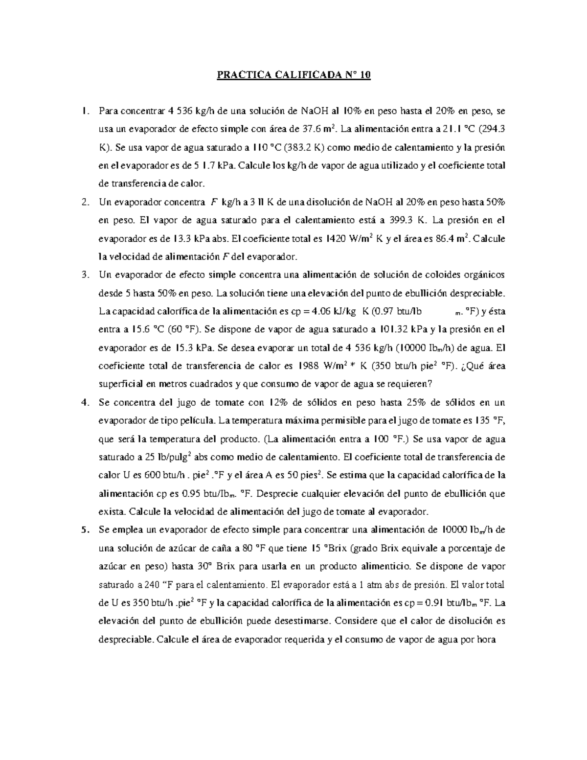 Practica Calificada N° 10-B - PRACTICA CALIFICADA N° 10 Para Concentrar ...