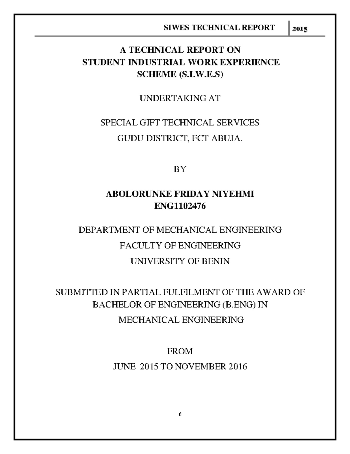 IT Report pdf - A TECHNICAL REPORT ON STUDENT INDUSTRIAL WORK ...