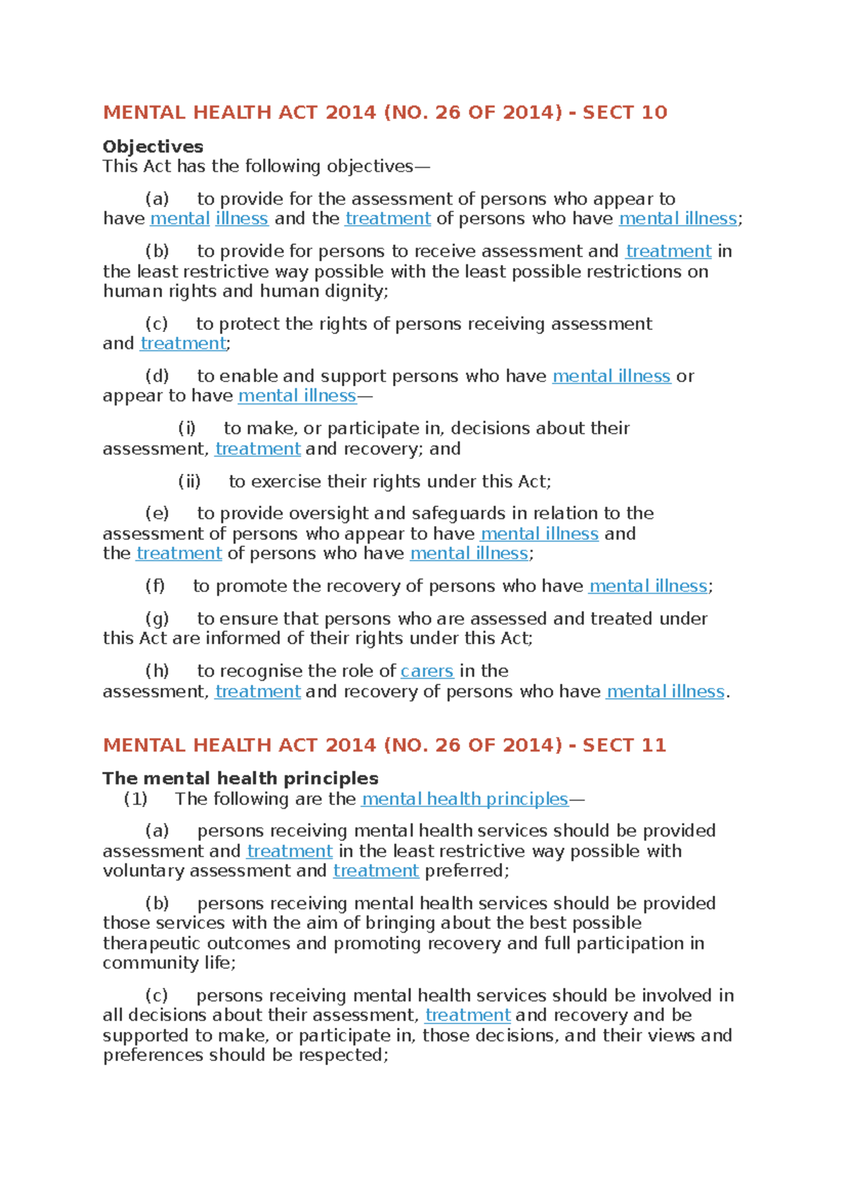 mental-health-act-2014-swtp317-acu-studocu