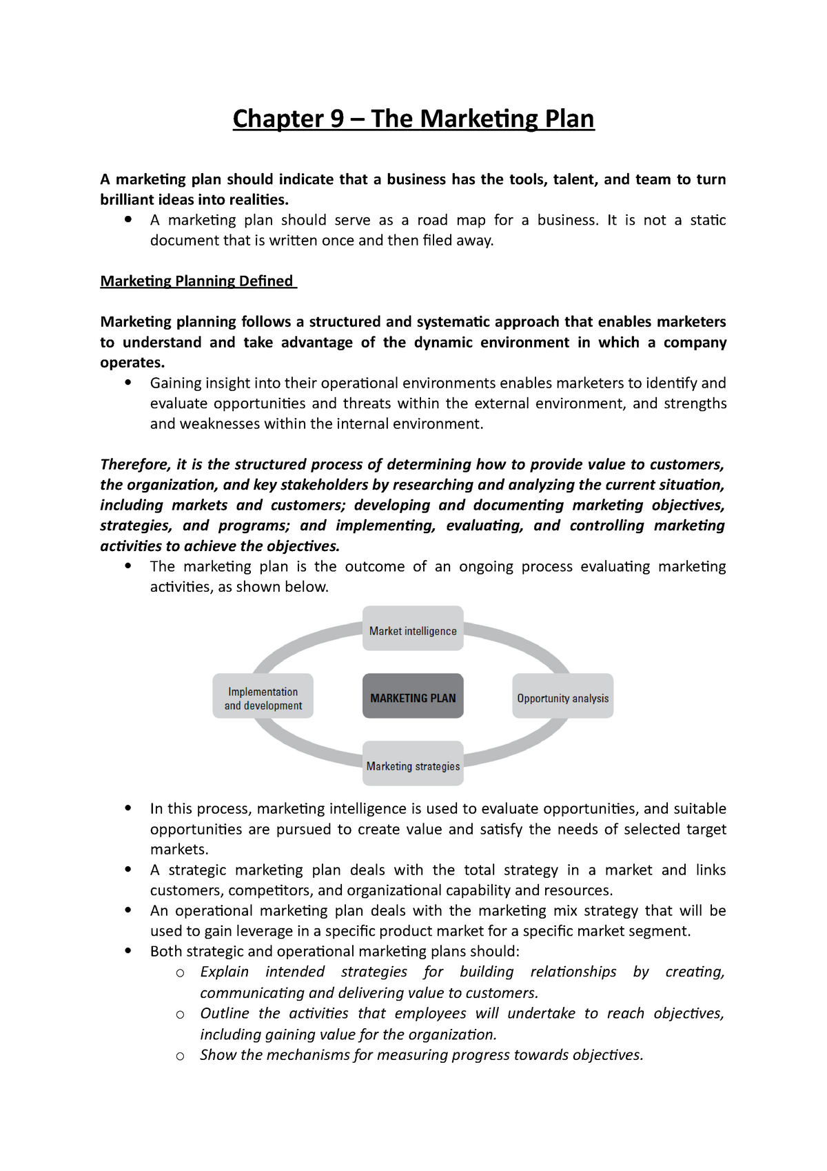 chapter-9-the-marketing-plan-chapter-9-the-marketing-plan-a