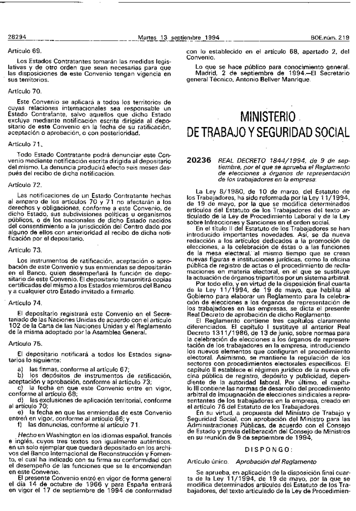 Real Decreto 1844-1994, De 9 De Septiembre, Por El Que Se Aprueba El ...