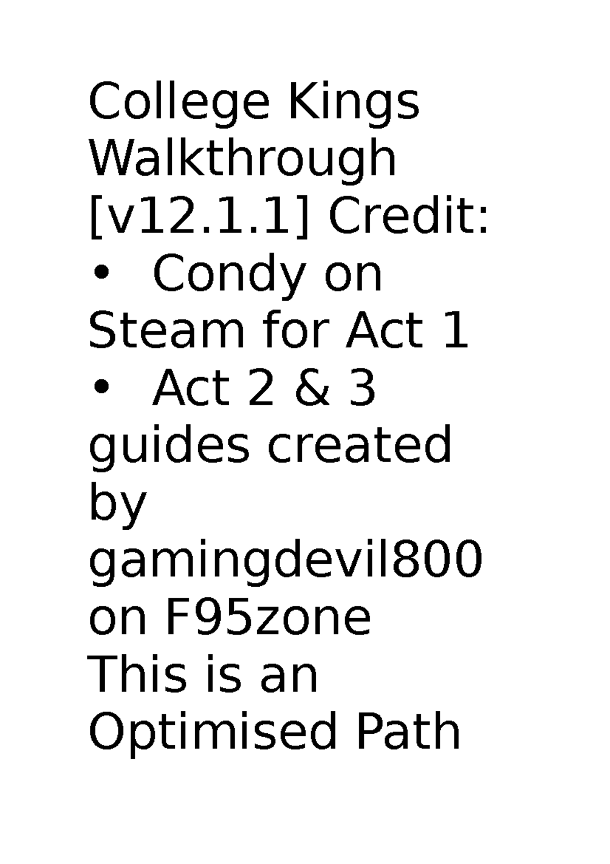 College Kings Wlktrg College Kings Walkthrough [v12.1] Credit