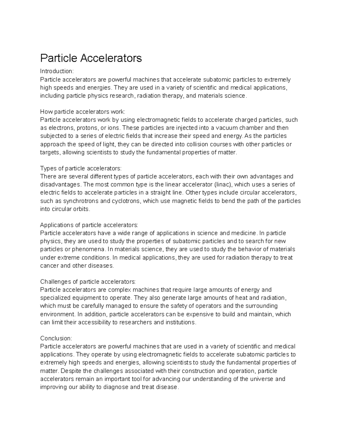 General Physics III (PHY-2040) Lecture 20 - Particle Accelerators ...